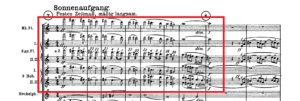 アルプス交響曲「太陽の動機」譜例