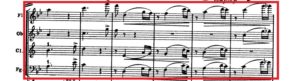 ベートーヴェン「第九」第1楽章第２主題譜例
