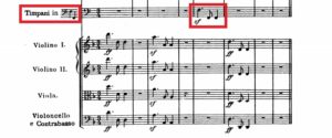 ベートーヴェン「第九」第２楽章冒頭譜例