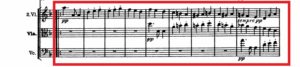 ベートーヴェン「第九」第2楽章第１主題譜例