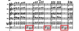 ベートーヴェン「第九」ティンパニ譜例