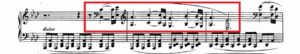 ベートーヴェン「熱情」第１楽章第２主題譜例